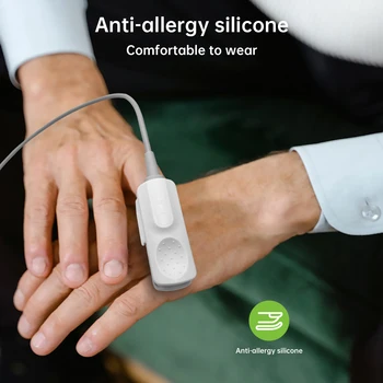 HealthTree Medical Handheld Pulse Oximeter Portable Rechargeable Bluetooth APP Control SpO2 Monitor for Adult Children Newborns 5