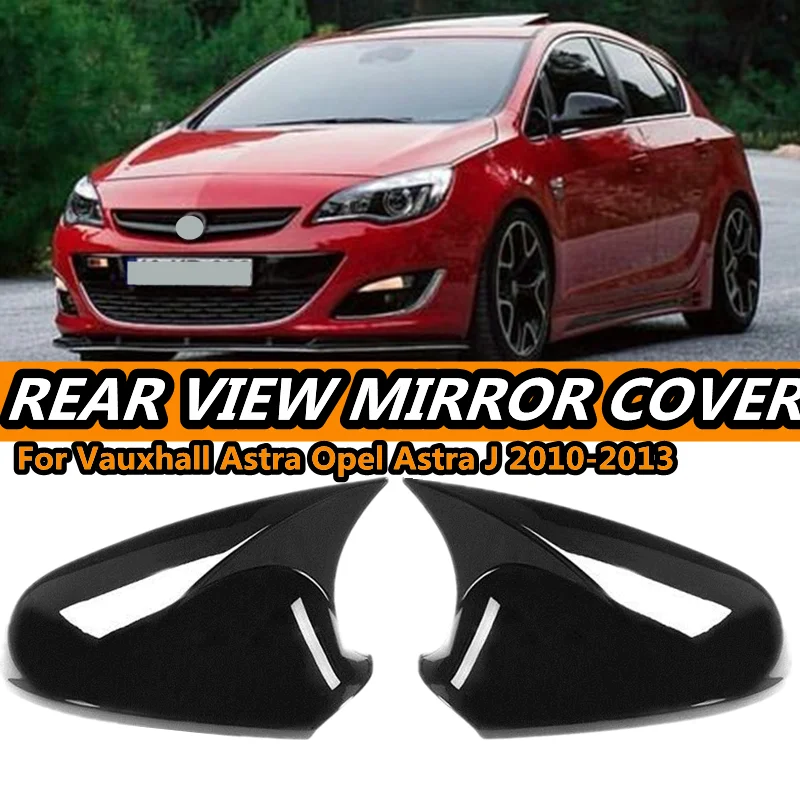 Pair Side Wing Mirror Cover For Vauxhall Astra Opel Astra J Mk6 Sxi Sri