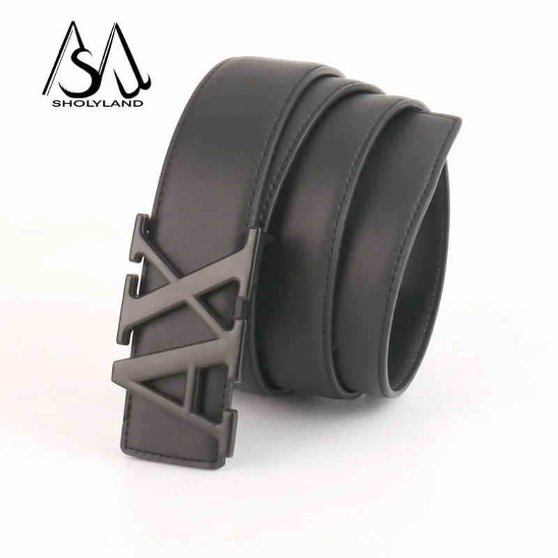 New Trend Fashion Men's Luxury Leather Designer Belt – Vintage Wide Strap