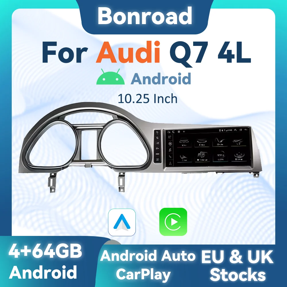 Bonroad Auto Android CarPlay Multimedia Player Für Audi Q7 4L 2005-2015 MMI 2G 3G Bluetooth GPS Navigation Radio Stereo Bildschirm