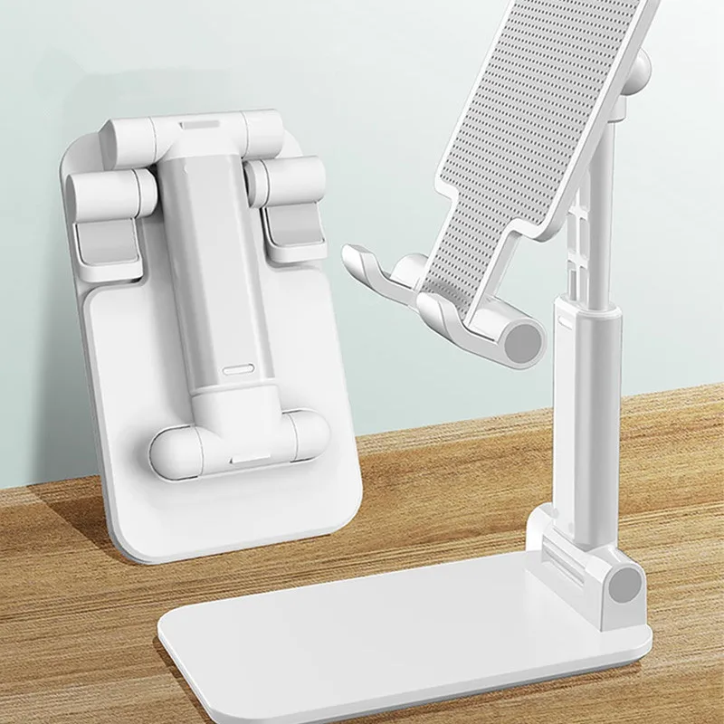 Table Mount Stand Portable Desktop Folding Lifting Bracket Mobile Phone Stand Desktop Holder For Phone Tablet