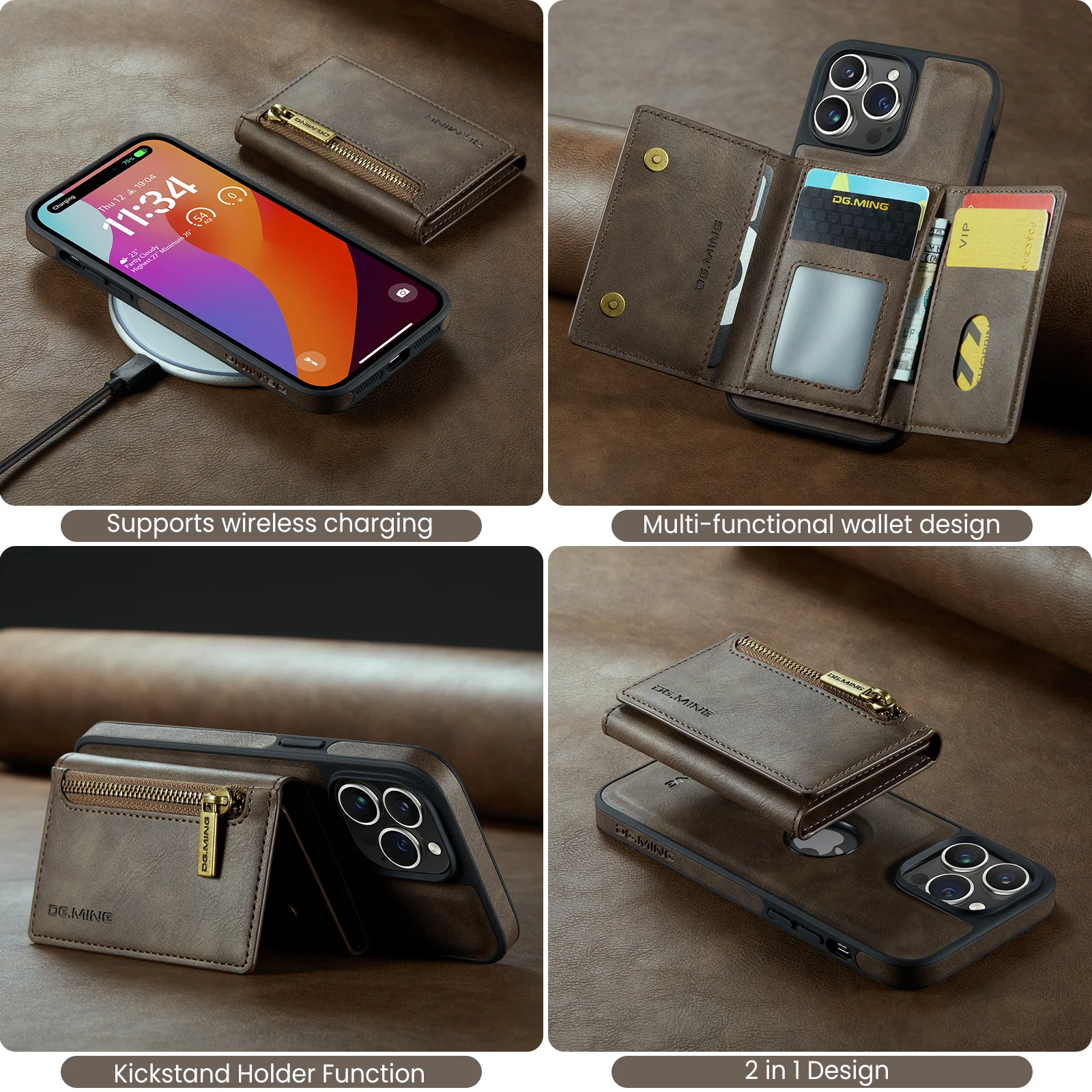 Wallet Case Iphone 12 Pro Max Luxury Designer Case New M5 Series