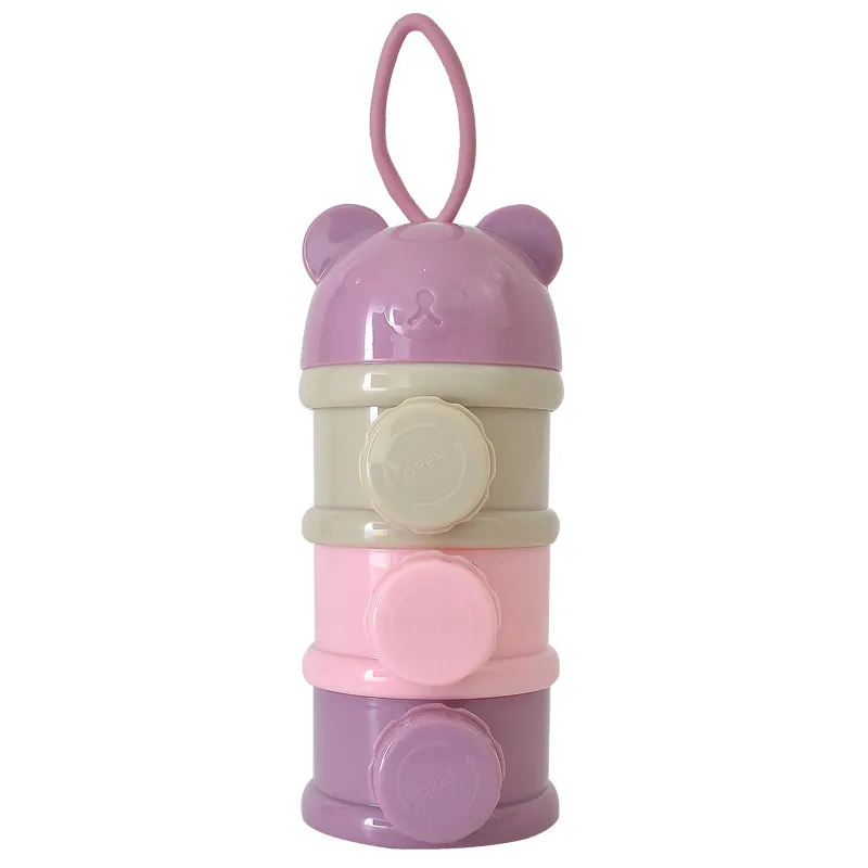 3/4 Layers Bear Baby Food Snacks Container. - Image 2