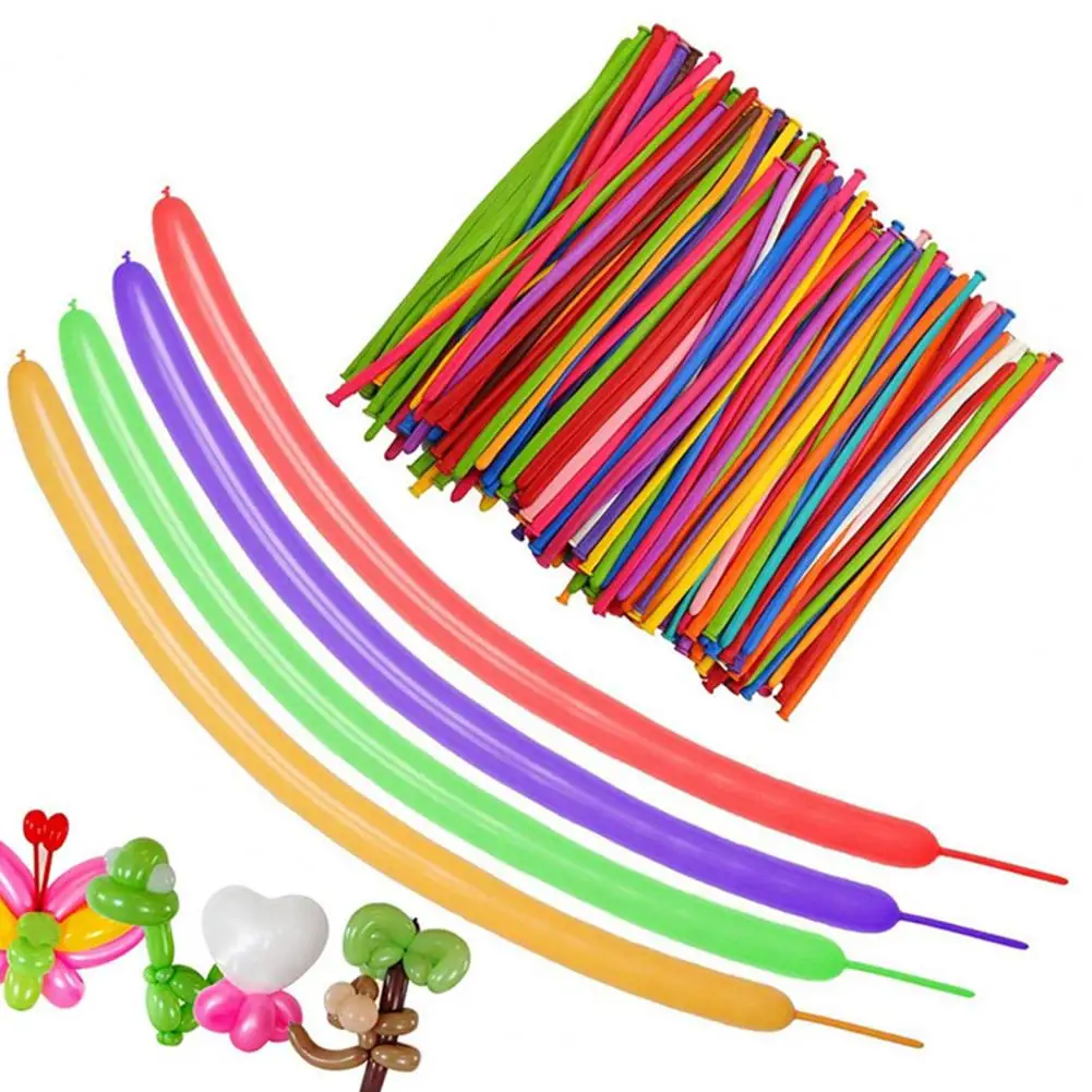 

Fun Balloon Shapes for Children Colorful Twistable Balloon Set for Party Decoration 100pcs Emulsion Balloons for Kids Birthday