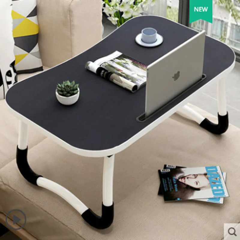Modern Simple and Portable Folding Bed Computer Desk Folding Laptop Table Bed Lazy Desk Study Table