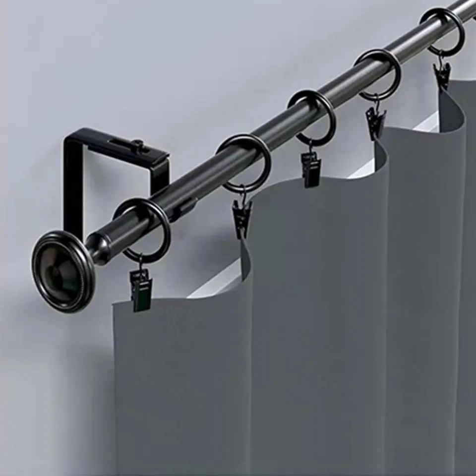Confezione da 42 anelli per tende, con clip, decorativi