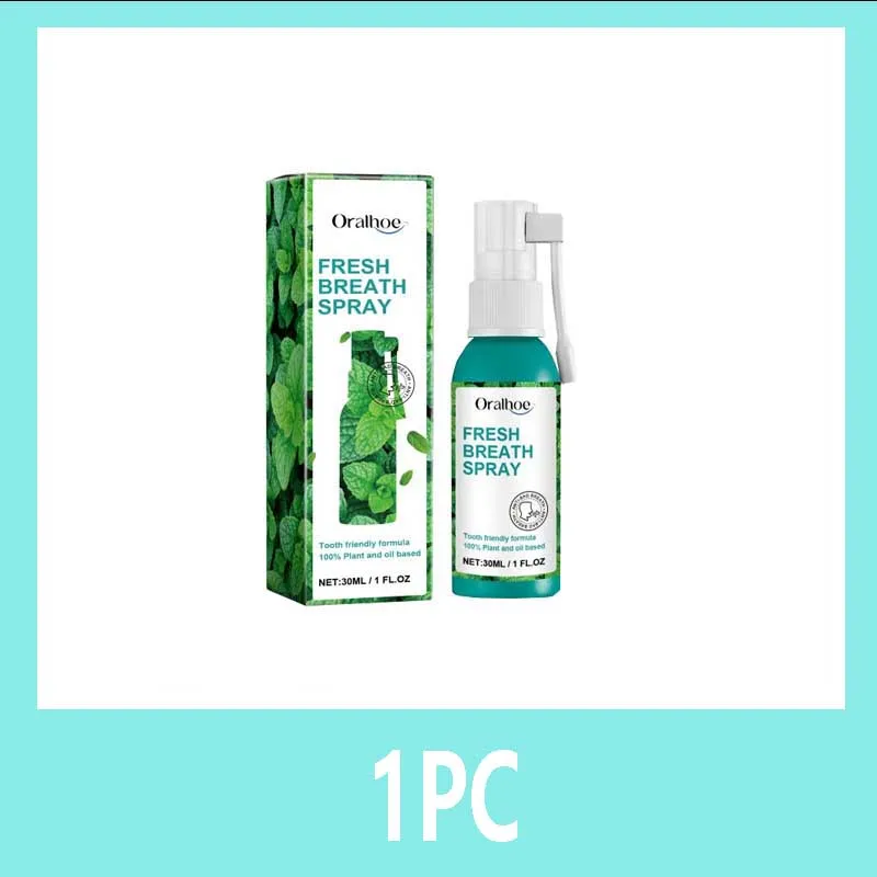 Spray do odświeżania oddechu - pielęgnacja jamy ustnej, zapach mięty, długotrwała świeżość i ulga w nieprzyjemnym zapachu z gliceryną i olejkiem miętowym