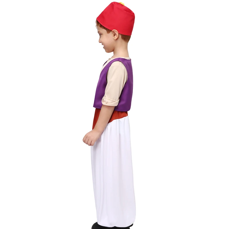 Kids Cosplay Costume Medieval Prince Costume Child Halloween Prince Aladdin Costume Boys Fairy Tale Anime Role Play Outfits Party Dress Up