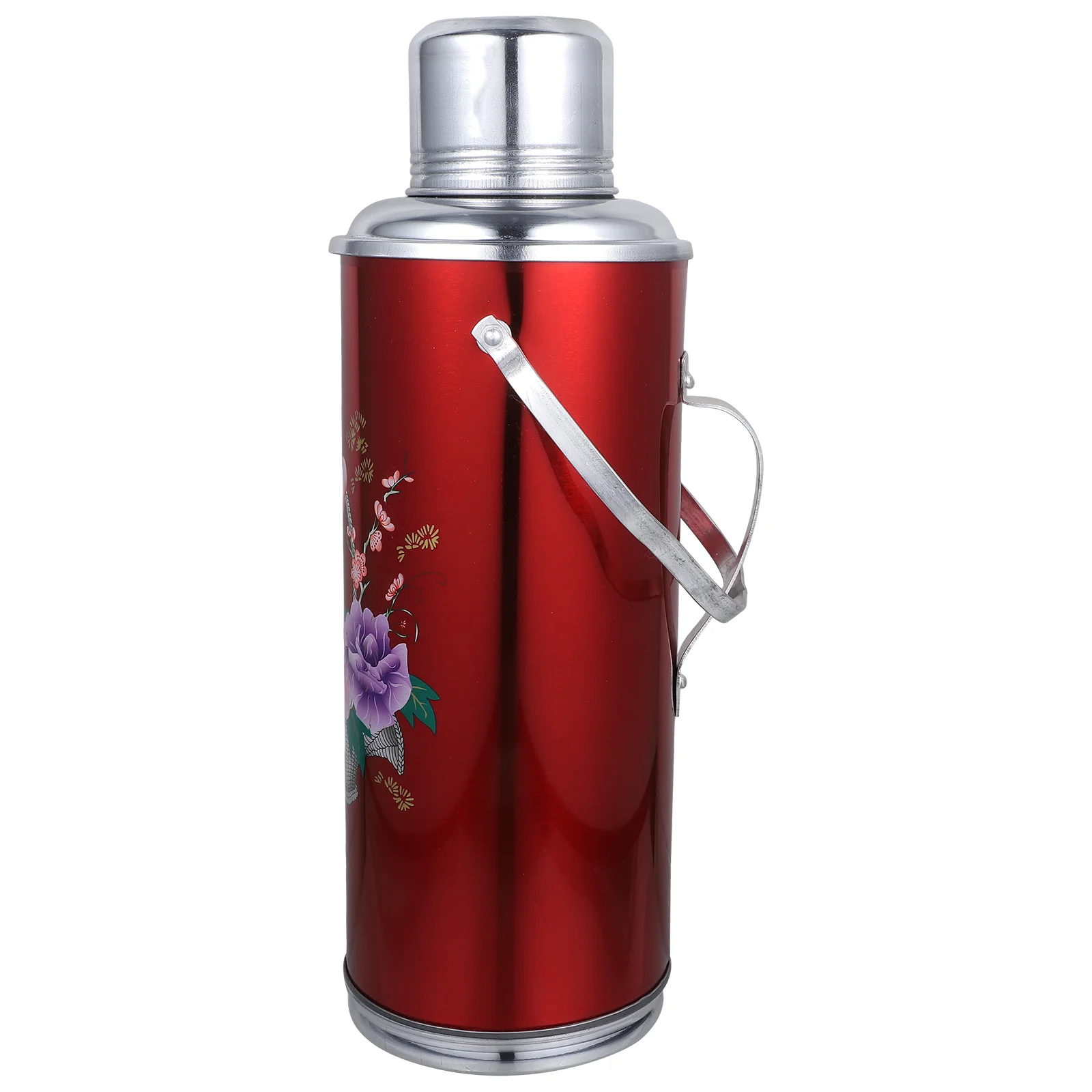 

Insulated Water Bottle Stainless Steel Thermal 2L Chinese Style Vacuum Flask Lid Retro Chinese Thermal Bottle Camping