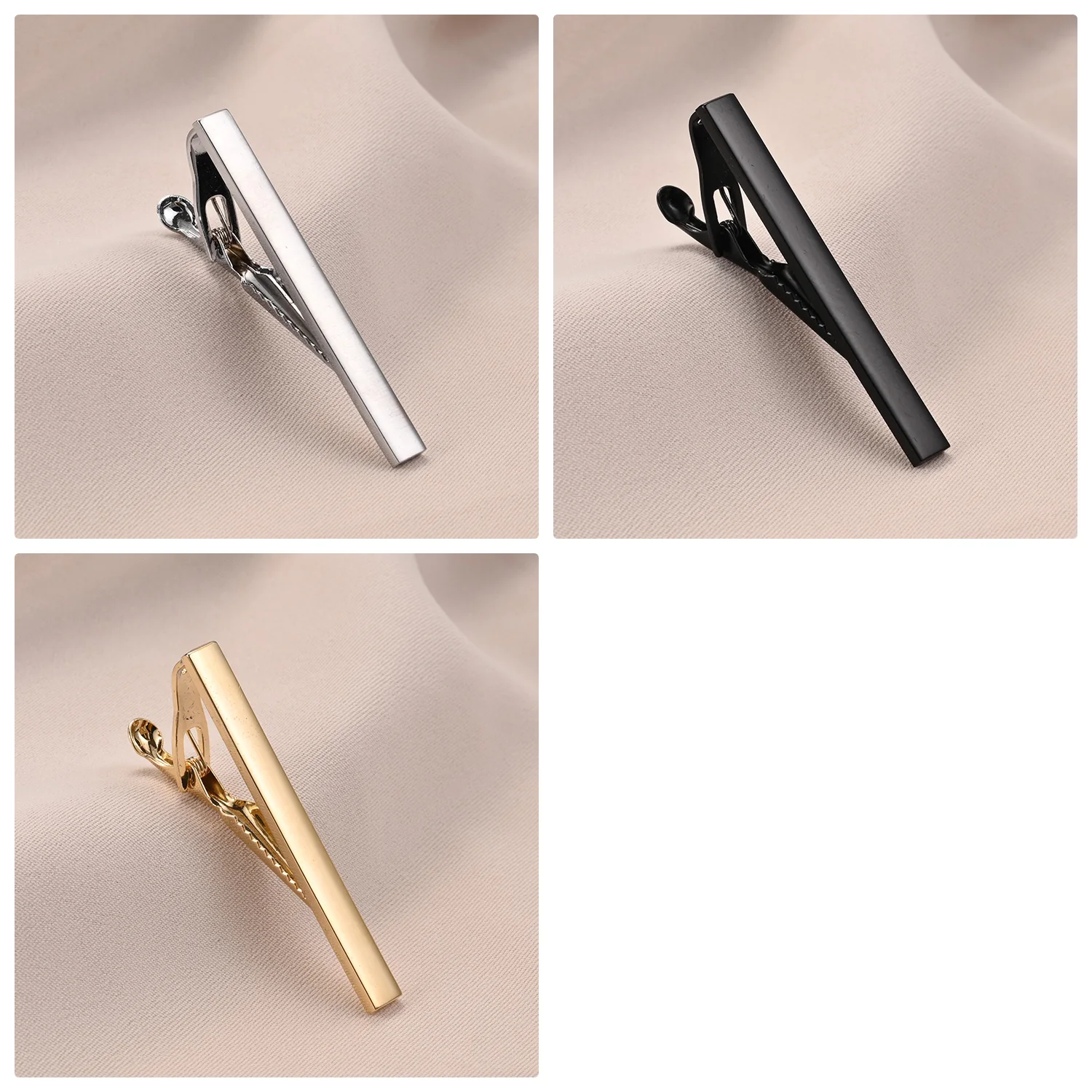 Minimalist Tie Clip For Men Tie Clip To Man Shirt 1PC Business Tie Pin Pisa Ties Men's Cuff Man Fashion Jewelry Cufflink Classic - Image 3