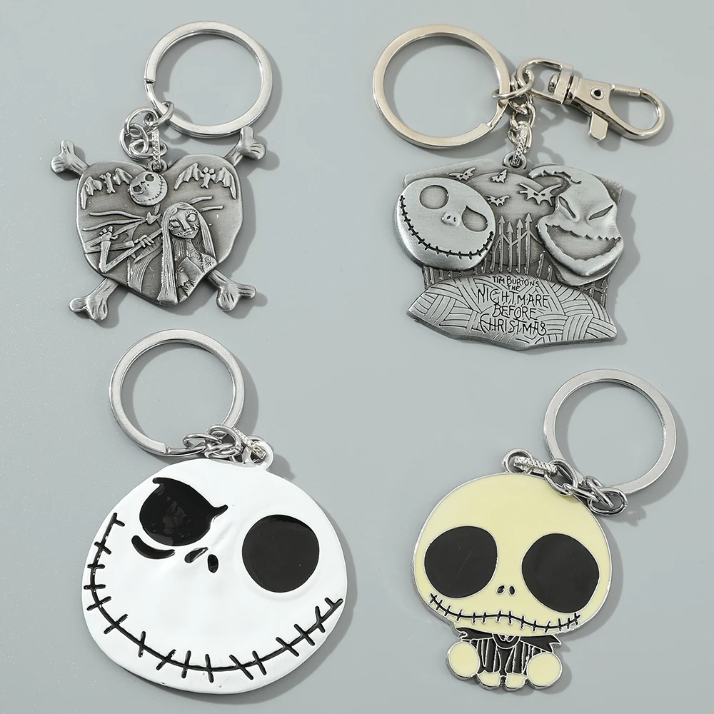 크리스마스 전 악몽 잭 키체인, 스켈링턴 샐리 모델, 할로윈 테마 키링, 쥬얼리 액세서리 선물 - AliExpress, image size:1000x1000