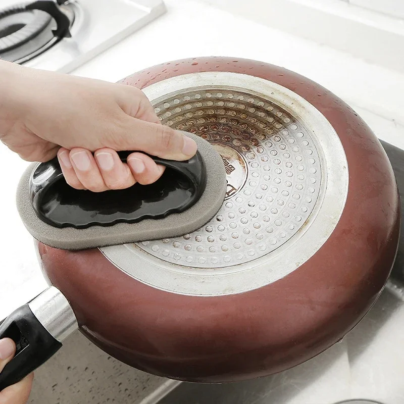 Strong Decontamination Bath Brush Sponge Tiles Brush Cleaning Descaling Knife Pan Pot Cleaner Kitchen Clean Tools
