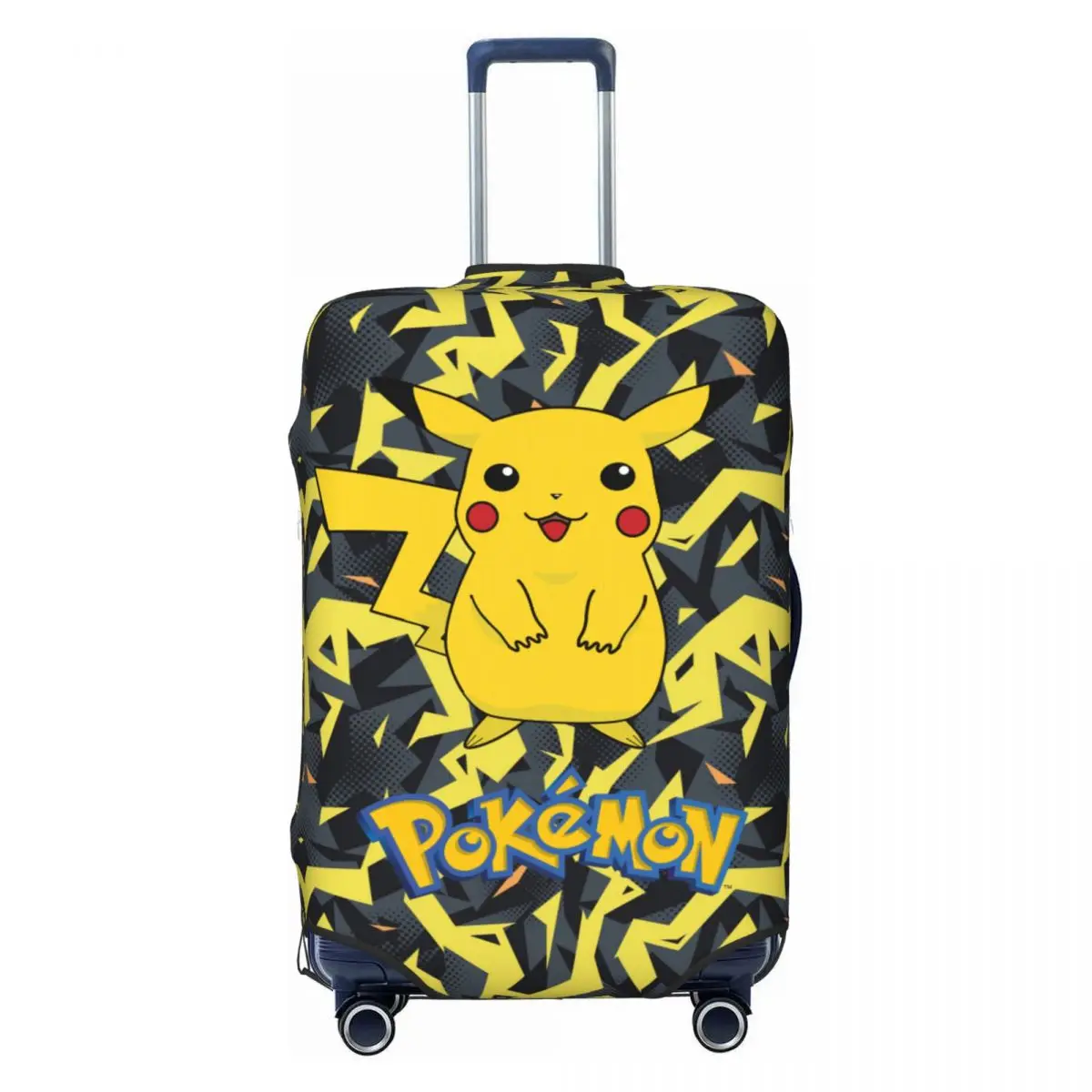 Pokemon Pikachu Travel Luggage Cover Washable Suitcase Cover Protector Fit 18-32 Inch