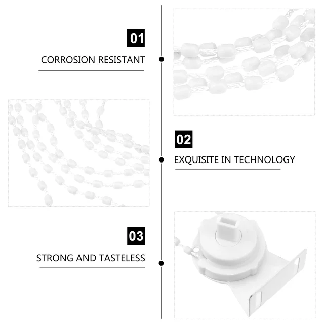 Henger Vak Alkatrészek Hengeres Árnyék Gyöngyös Lánc Zsinór Redőny Nagy Teherbírású Fém Illesztés Javító Fedele - Image 3