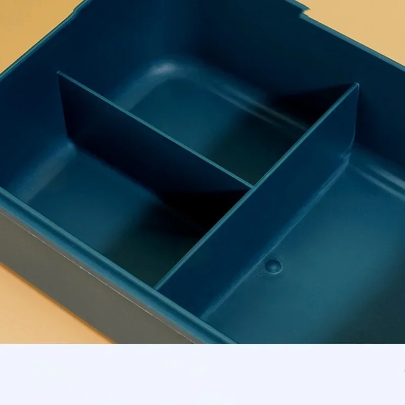 Microwavable Plastic Lunch Box with Spoon and Chopsticks for Kids and Office