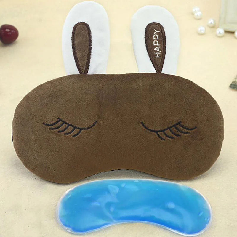 HANRIVER Shading female cute cartoon blindfold sleep an icepack hot compress eye patch to alleviate eye fatigue