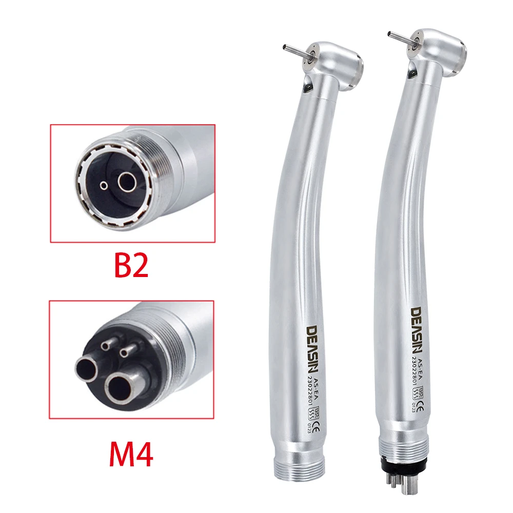 Dental LED E-generator Push Button High Speed Turbine Handpiece 2/4H - Foto 13