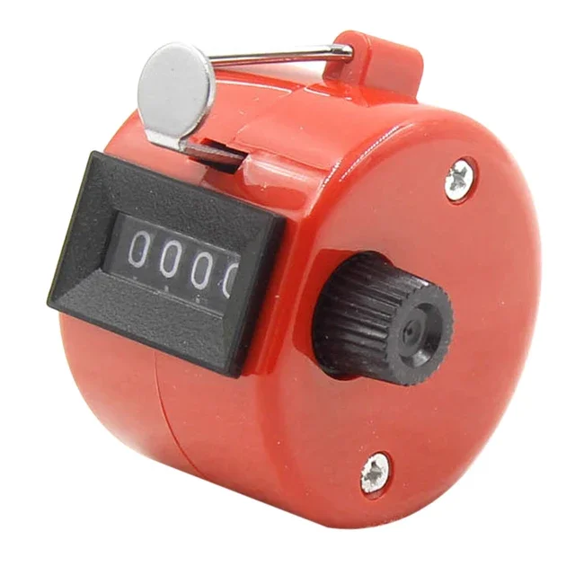 Handheld 4 Digital Tally Counter Mechanical Manual Palm Clicker Number thumbnail 1