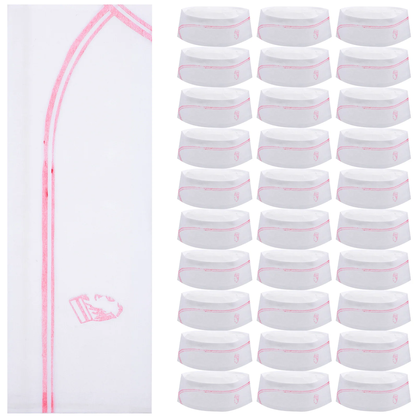 

Disposable Chef Hat Simple Catering On-time Cook Cooking for Kitchen Restaurant Hats