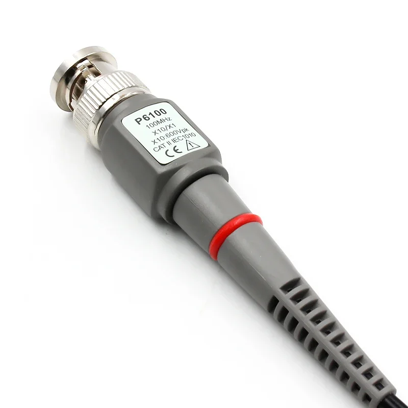 Oscilloscope Probe Test Probe Lead Cable 1pcs/2pcs P6100 BNC 100MHz 1X 10X Scope Analyzer Alligator Clip