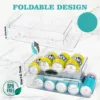 2 Pack Soda Can Organizer Dispenser for refrigerator 2 Tier Automatic Rolling Beverage Beer Soda Can Holder for Fridge, Pantry 6