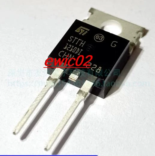 

10 шт., STTH1210DI TO-220-2 12A 1000V