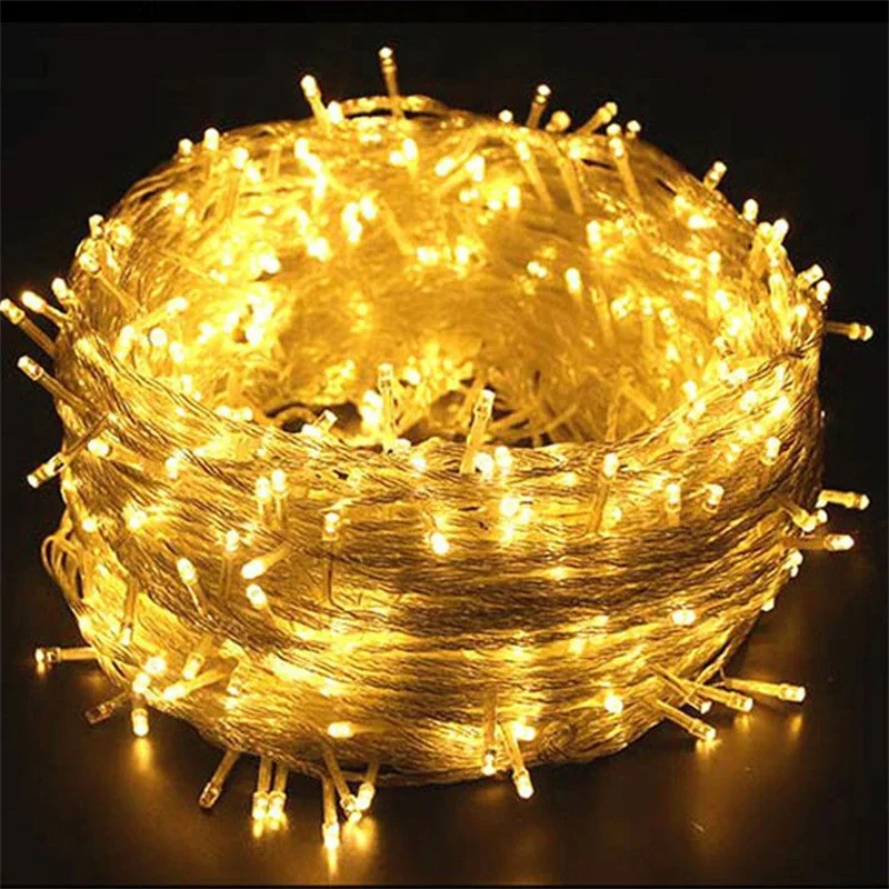 

Decoracion Habitacion LED String Lights 100M 50M 30M 20M 10M Holiday Lighting Christmas Wedding Decoration Fairy Light Led Light