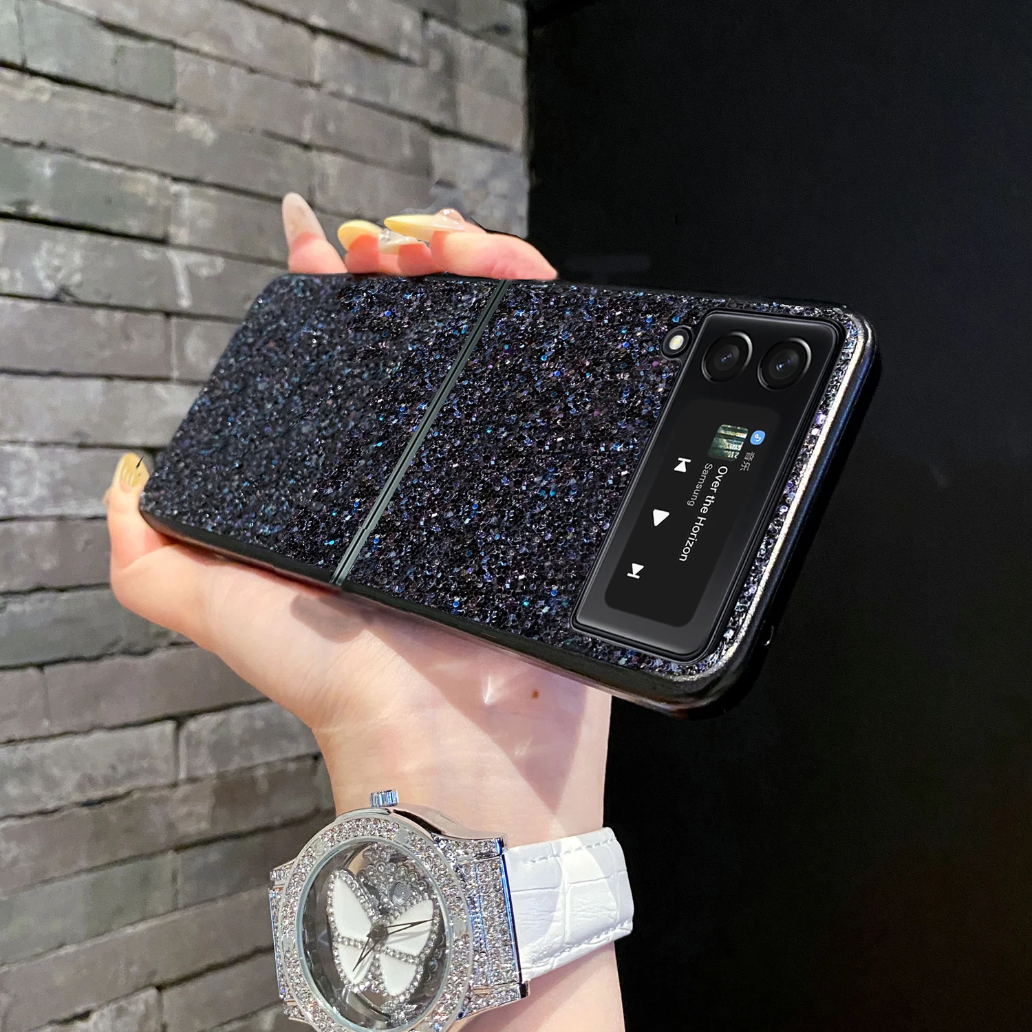 Luxurious Shiny Diamond Rhinestone Glitter Phone Case - Shockproof Protective Cover