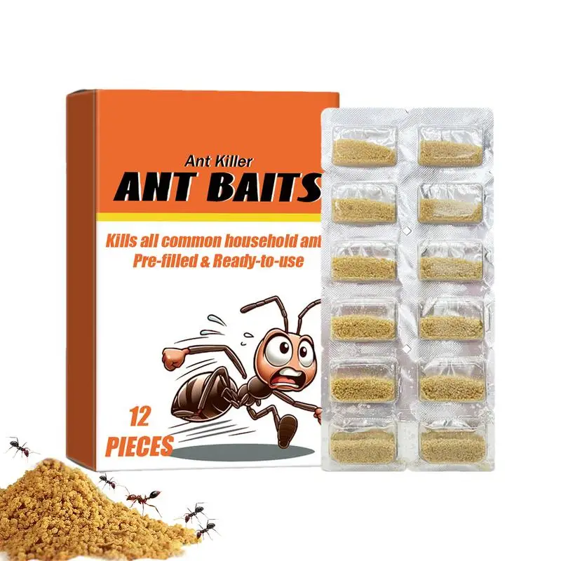 מלכודות נמלה פיתיון ביתי מלכודות 12 יח 'ידידותי למשתמש ילדים בטוח פיתיון יעיל מלכודות נמלים למטבח גן חיצוני