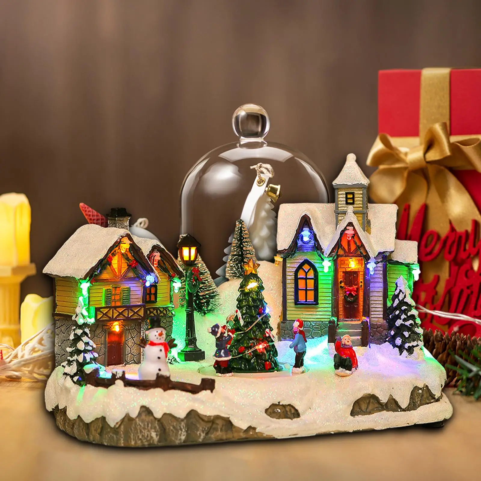 

Christmas Houses with Light Crafts for Living Room Festivals Bedroom