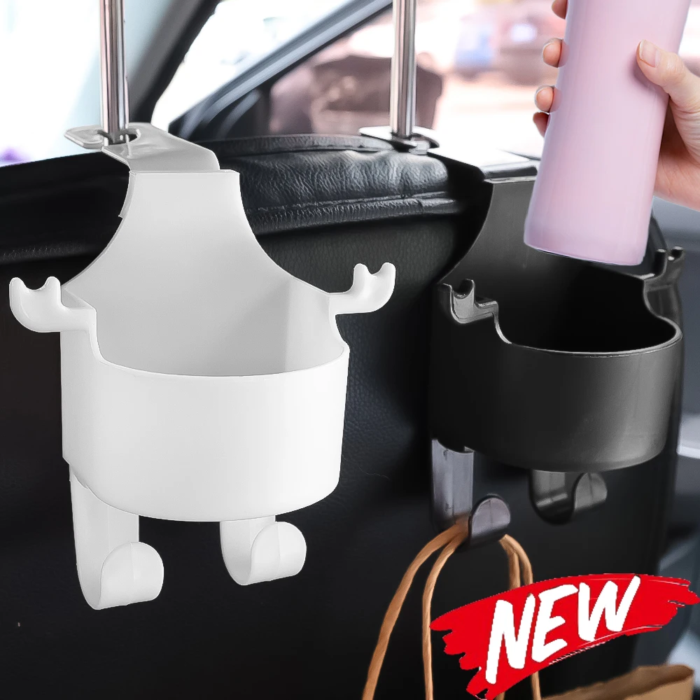 

Car Hook Storage Holder Universal Automatic Seat Headrest Backrest Storage Hook Water Cup Storage Rack Car Interior Accessories