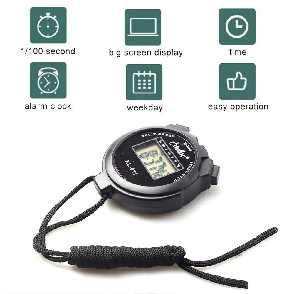 Chronomètre multifonctionnel, compteur, chronomètre de sport portatif, affichage numérique, minuterie de fitness, portable_voghion.com