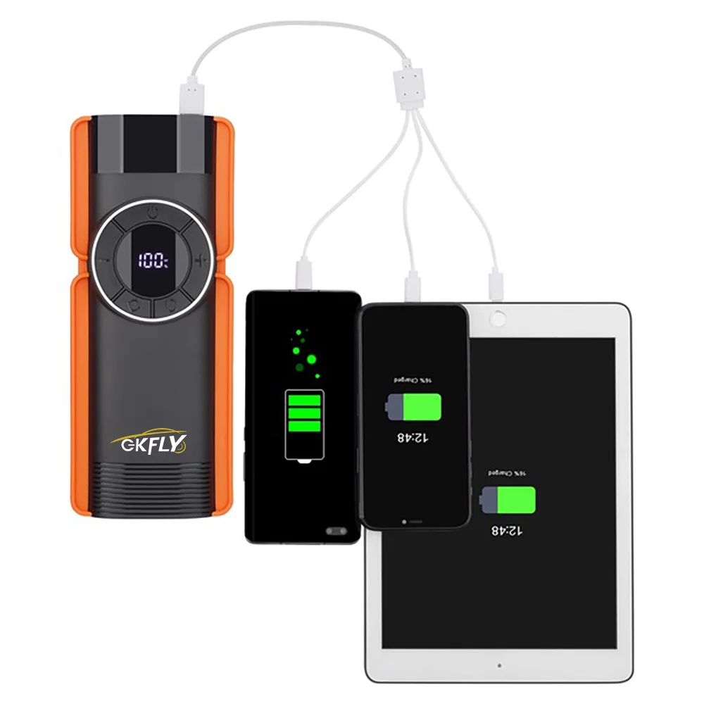 16000mAh Car Jump Starter 4 In 1 Pump Air Compressor 1400A Starting Device Power Bank 12V Digital Tire Inflator 150PSI car jump starter jump starter