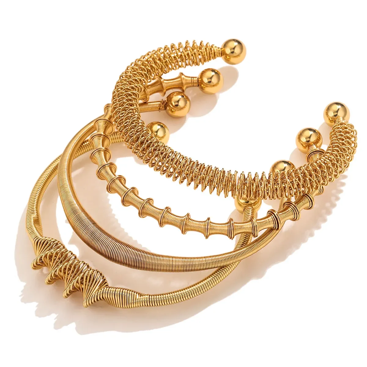 

Европейский стиль Instagram, богемный браслет из нержавеющей стали, весенний скрученный регулируемый браслет, винтажный простой женский индивидуальный браслет, ювелирные изделия