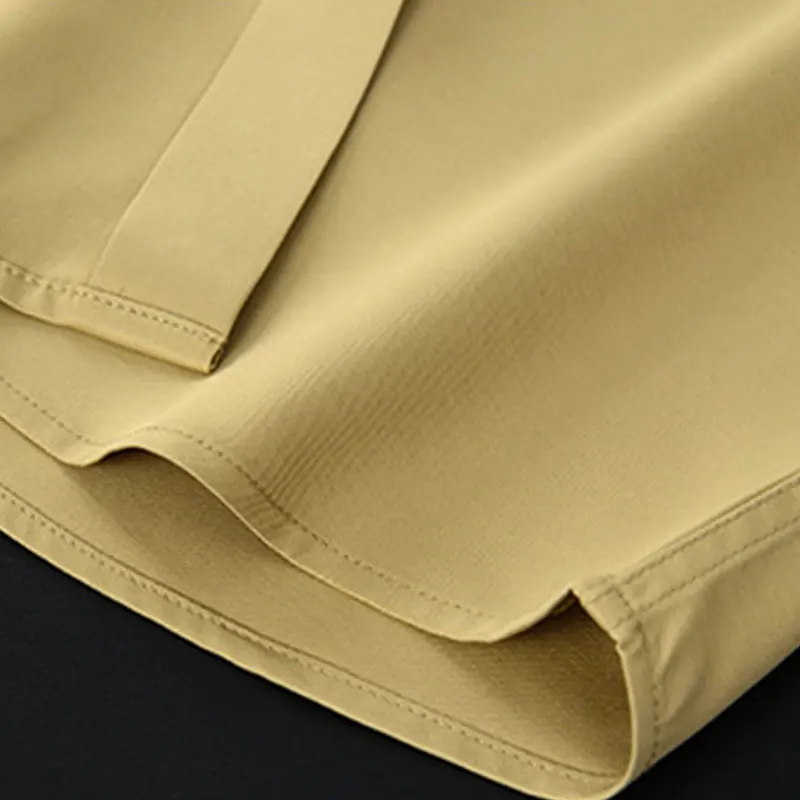 6XL Spring Summer men's shirt Long sleeve formal Business casual non-ironing large size solid color high quality silky smooth