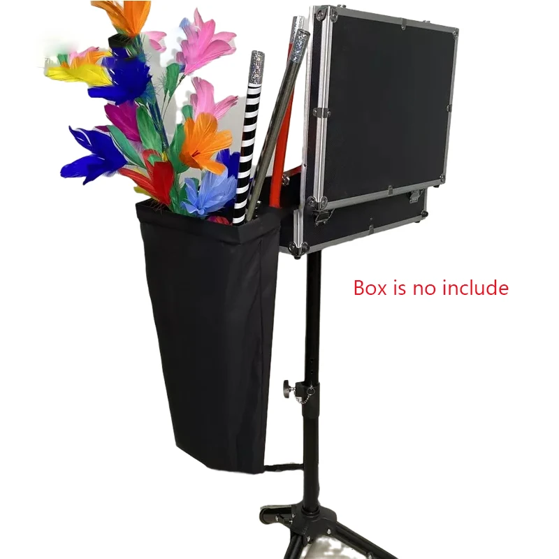 매직 박스 사이드 포켓 ??(30*11*60cm) 매직 트릭 마술사의 교수형 보관 총알/쓰레기 봉투 소품 액세서리 특수 효과