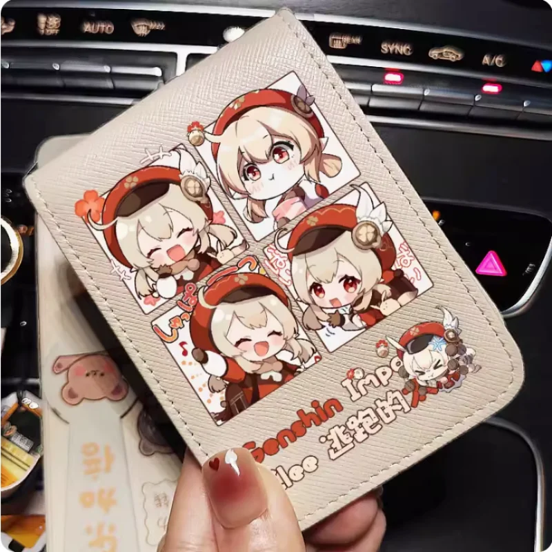 

Anime Genshin Impact Klee Cartoon Fashion Wallets PU Purse Card Holder Money Bag Gift B574 Cosplay