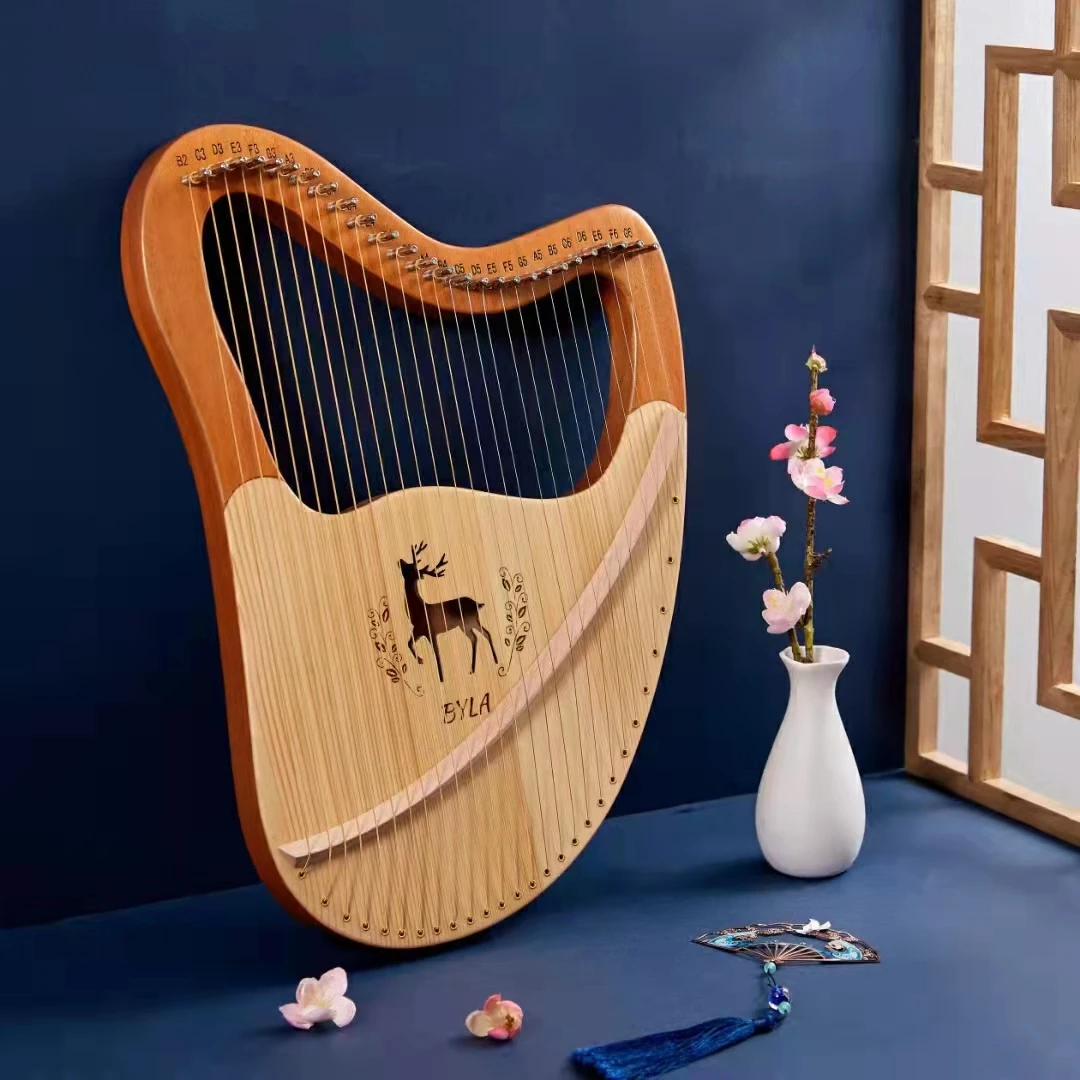 Harp 21 24 27 32 Strings Lyre Harp High Quality Lyre Solid Wood Mahogany Professional Portable Instrument