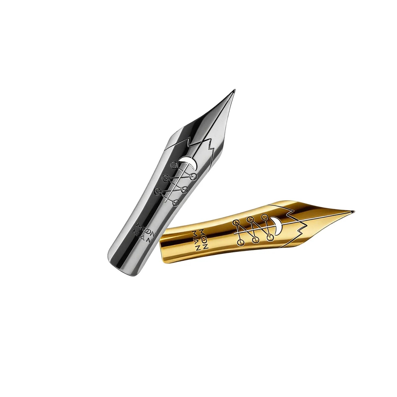 MAJOHN Soft Elastic Calligraphy Nib with Round Body and Pointed Tip for Copperplate and Gothic Styles