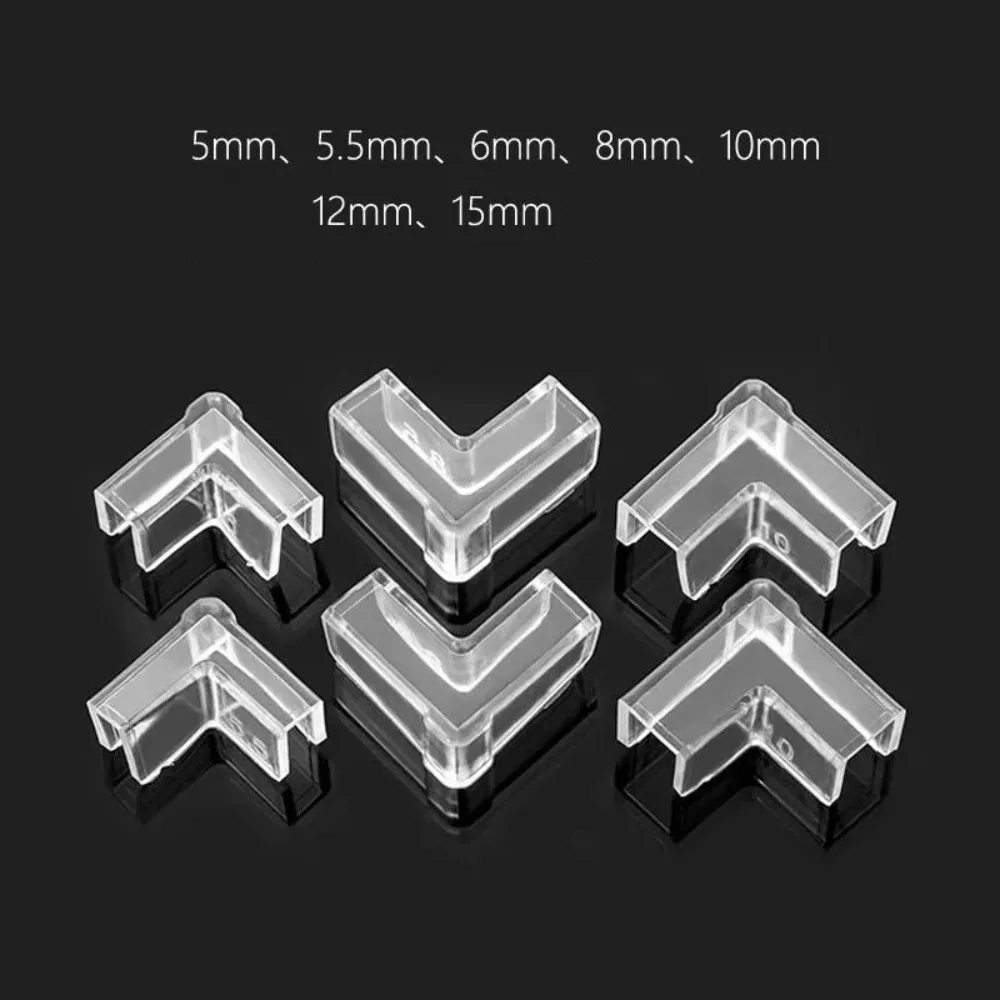 Silicone Transparent Anti-collision Fish Tank Corner Protector Adhesive Free Protective Cover Aquarium Accessories 4 pcs/set