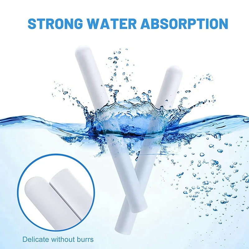 4Pc Drying Rod Stick Diatomite Moisture Absorbing Stick Clean Water Absorption Rod Diatomite Earth Desiccant For Laundry 2