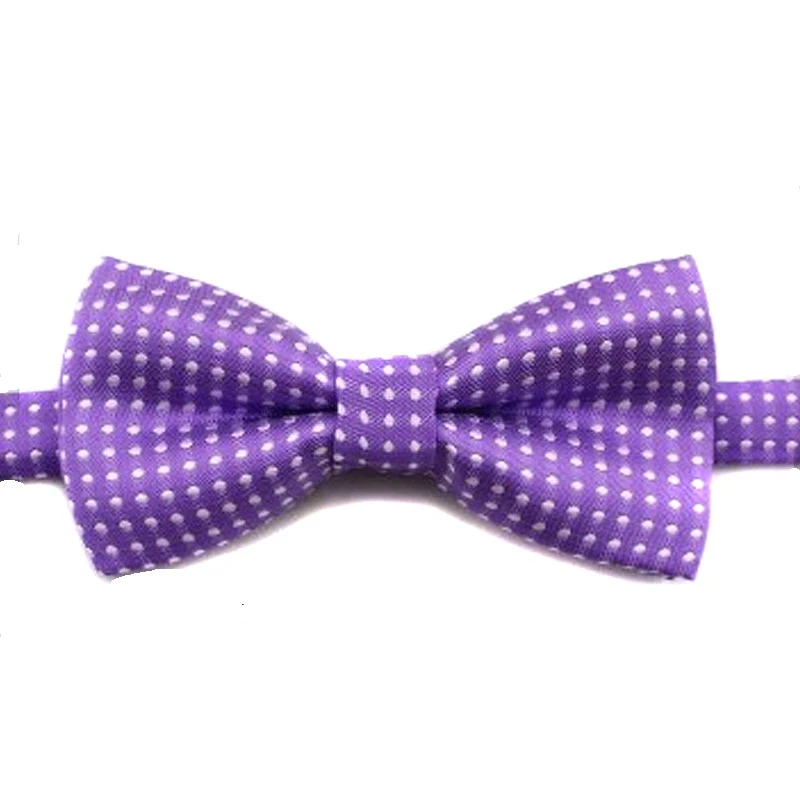 Kid Children Boy Bow Tie Polka Dot Bowtie Smooth Necktie Soft Butterfly Wedding Prom Party