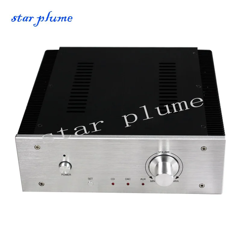 CJ0014-WA17 All Aluminum Power Amplifier Chassis Class A Preamp / Tube Amplifier Audio Case (260*270*90MM) DIY Case Shell Box 1405 all aluminum shell power amplifier case suitable for amp preamp audio small case 147 5 42 169 aluminum shell chassis diy