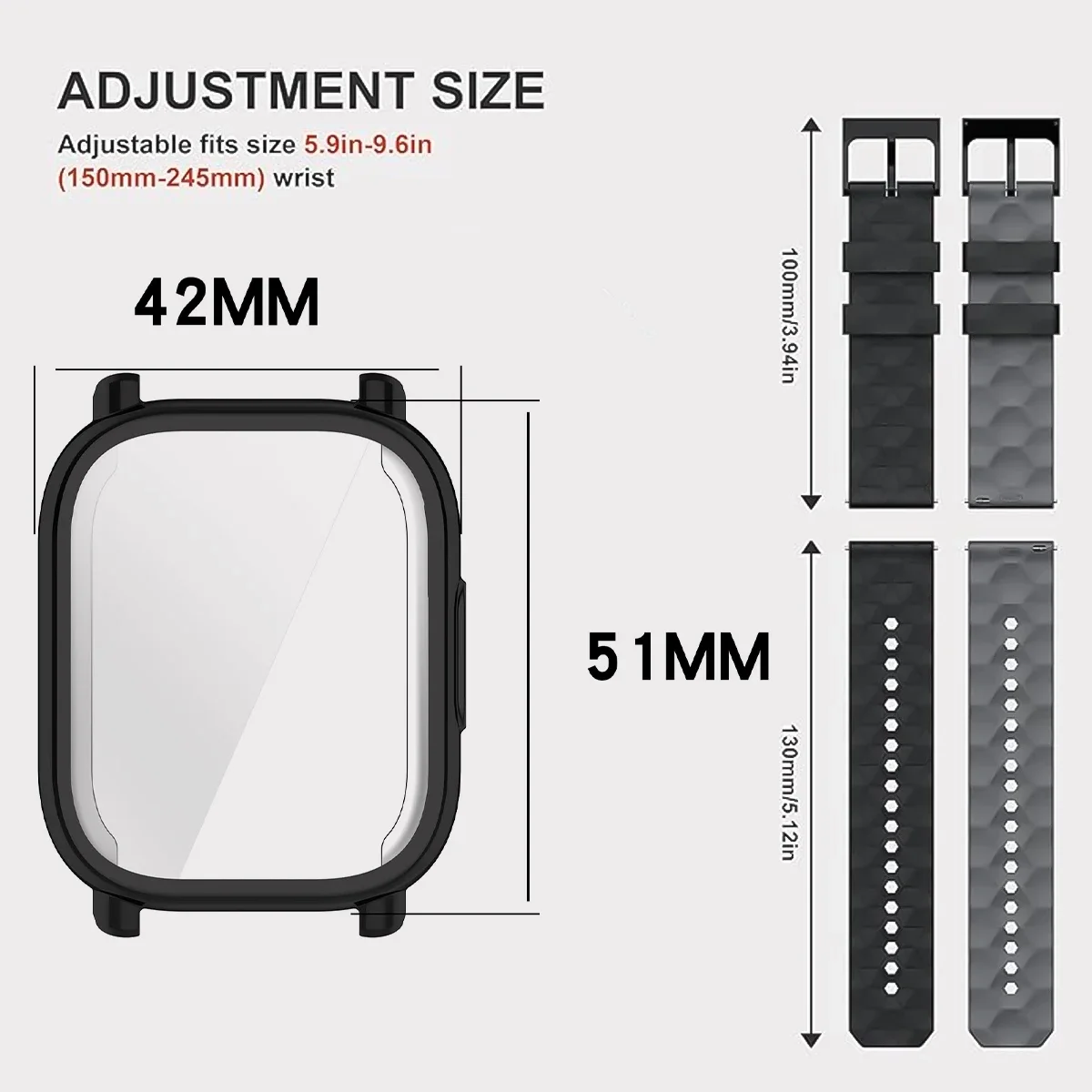 Premium TPU Shell Protector with Breathable Silicone Sport Band