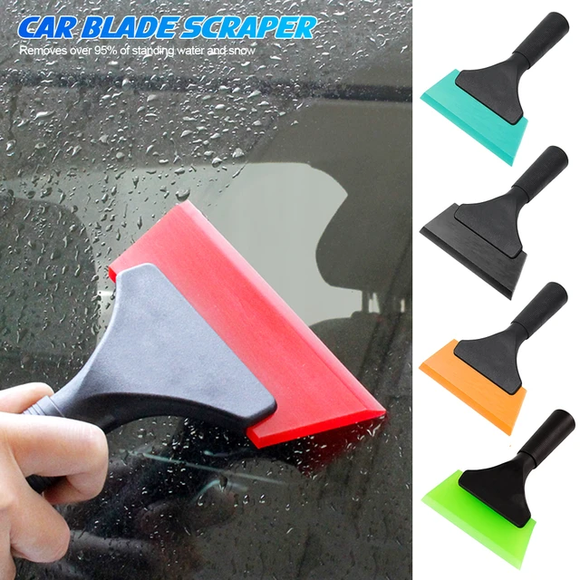 Blue Razor Blade Water Squeegee Auto Film Tint Wiper Scraper Multifunction  Silicone Blade for Car Window Washing Cleaning Tools - AliExpress