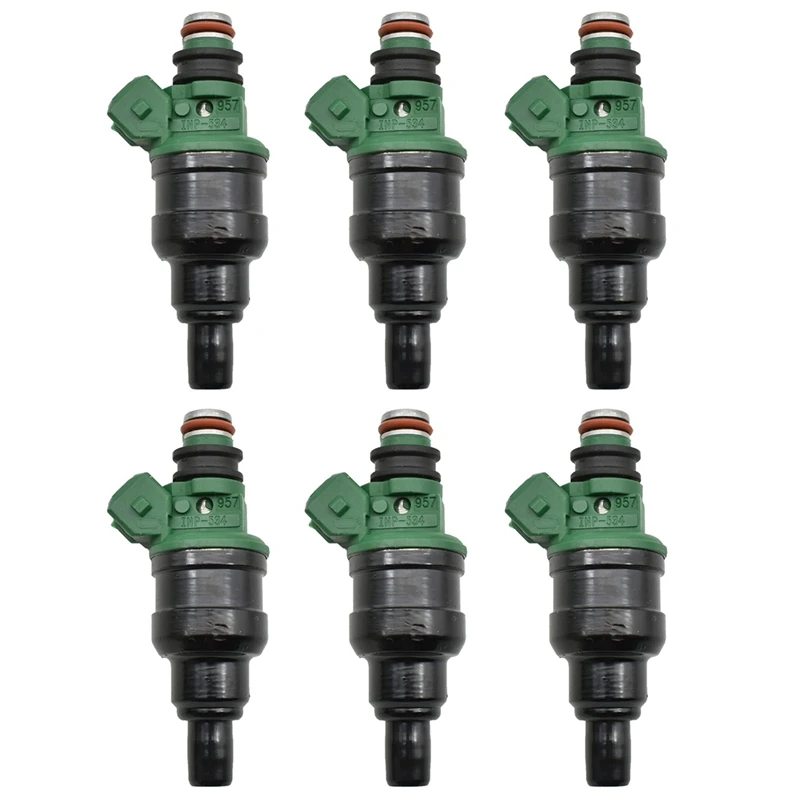 

6PCS INP-534 Fuel Injector SDH240 MD189021 SDH-240 INP534 for Mitsubishi Montero SR 3.5L V6 - Gas 1994-1996