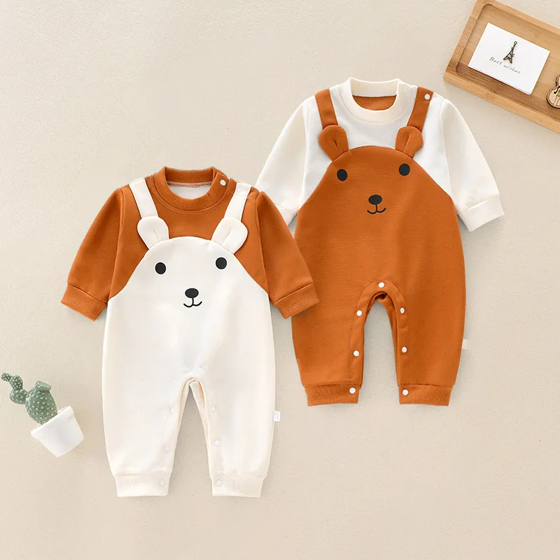 The Santiago - Baby Unisex 5pcs Cartoon Print Romper Set F