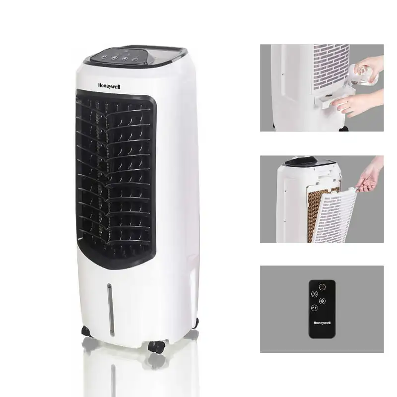 

Portable Evaporative Cooler with Fan, Humidifier & Remote, 29.6" TC10PEU, White