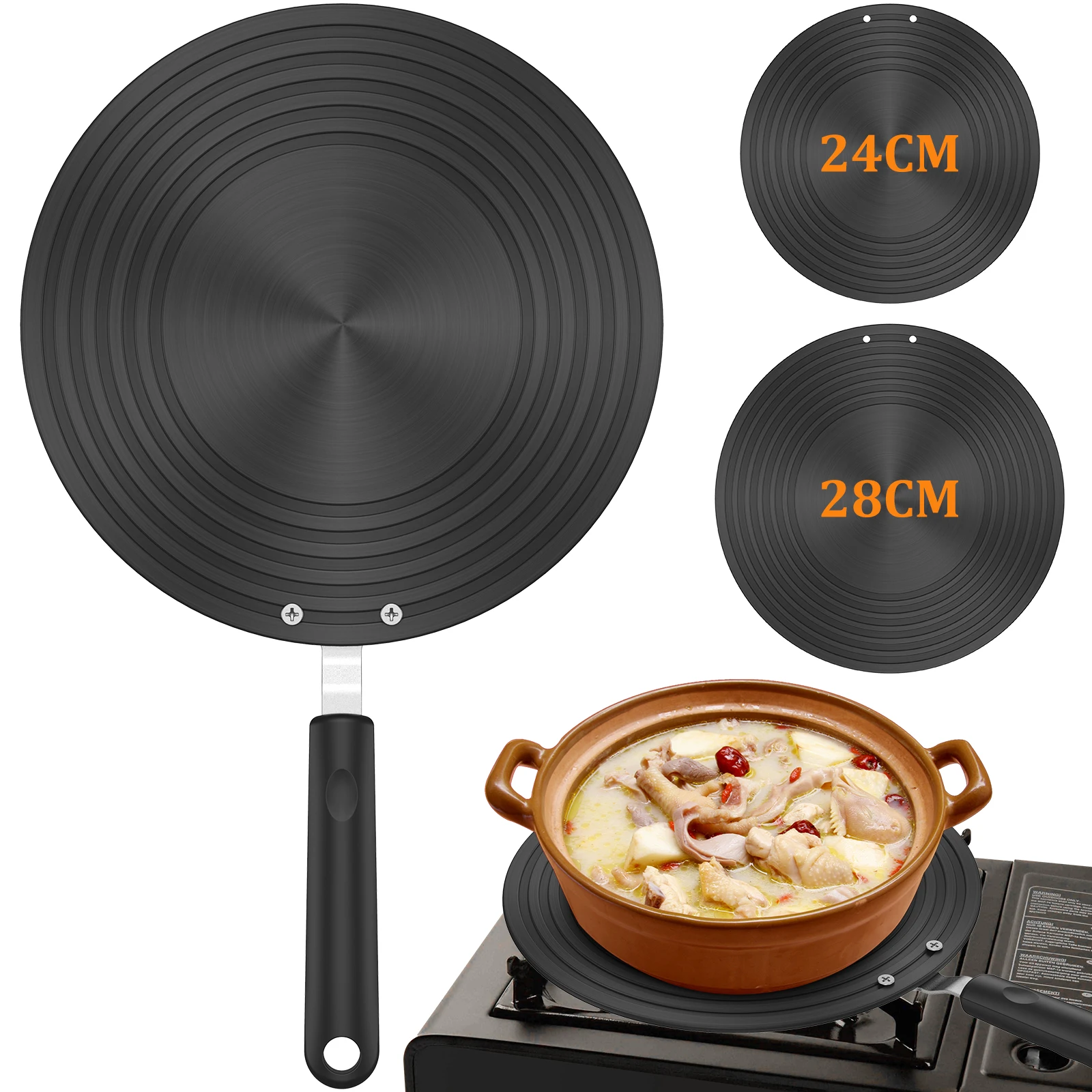InductionAdapterPlateDoubleSidedHeatDiffuserPlatewithHandle