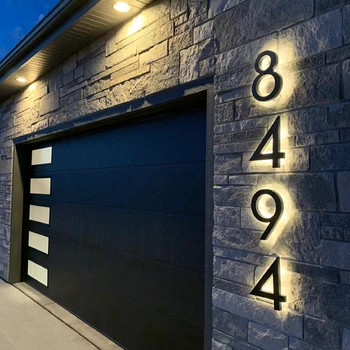3D LED House Number Light 1